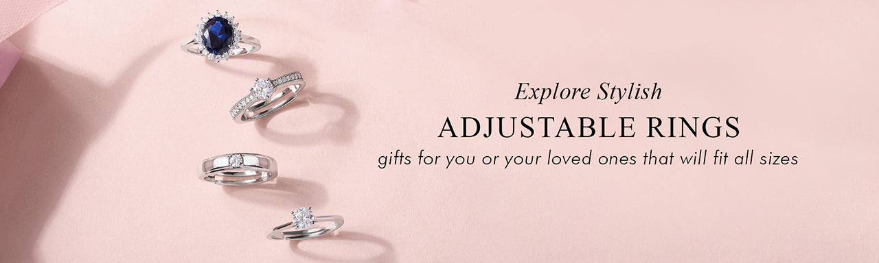 Adjustable rings for women mobile banner