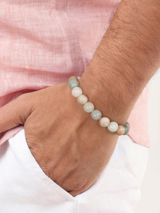 Natural Amazonite Beads Bracelet