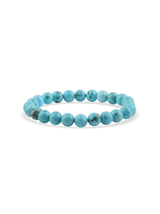 Natural Composite Turquoise Beads Bracelet