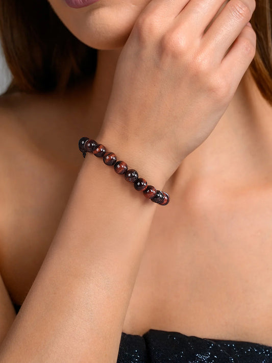 Natural Red Tiger Eye Bracelet