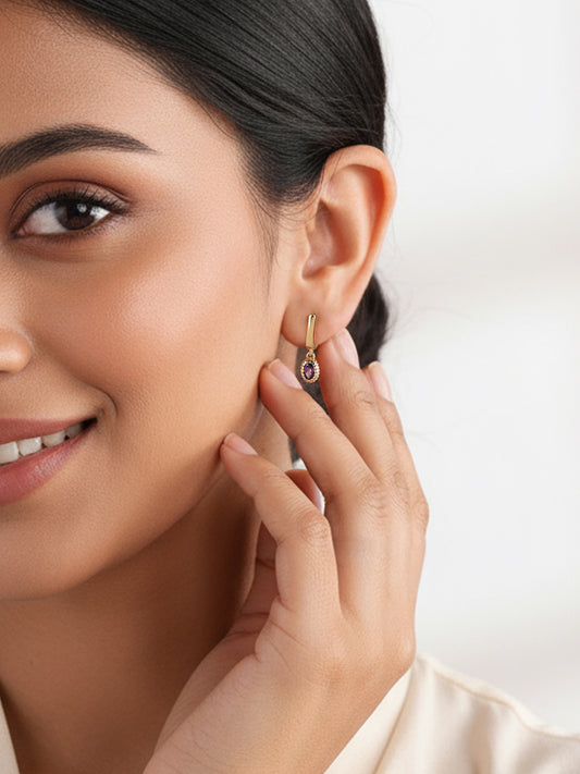 The Color Purple Hoops Earrings