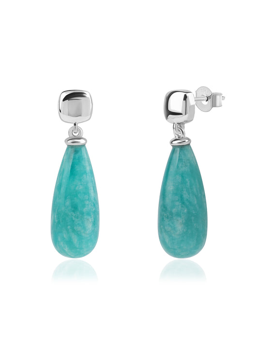 Natural Amazonite Earrings