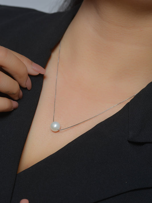 DAILY WEAR SOLITARY PEARL NECKLACE