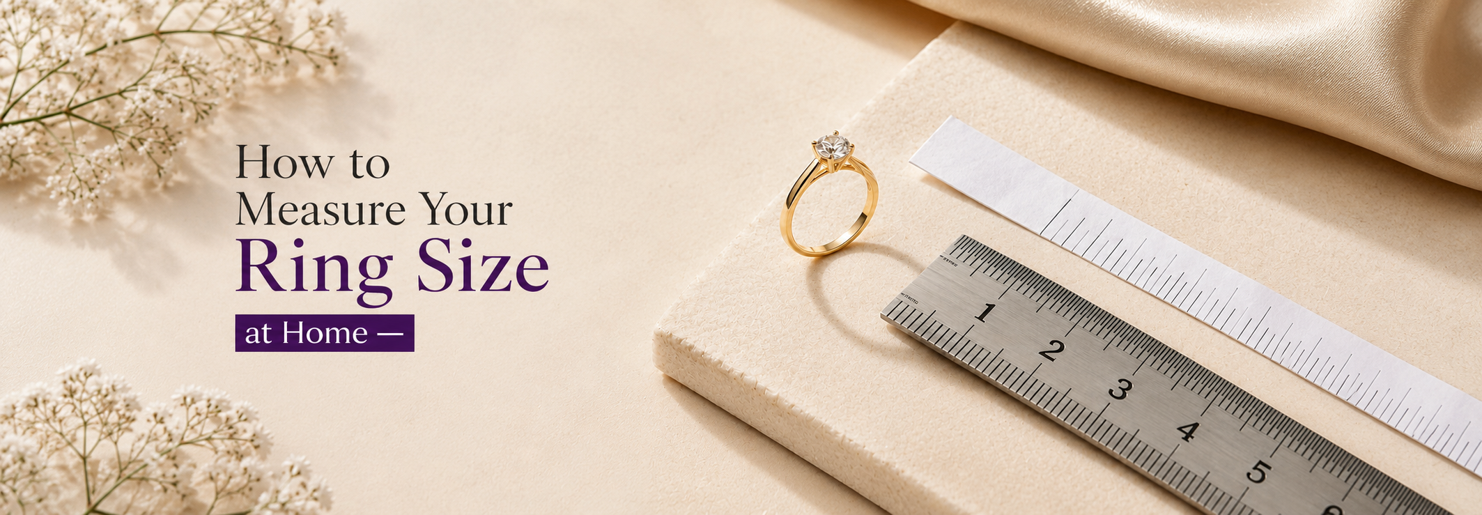 How to measure ring size at home | Ring sizing guide | DIY ring measurement tutorial