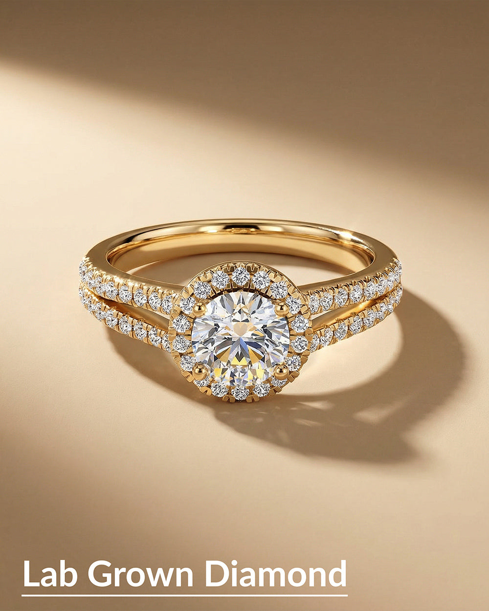 Buy lab grown diamond Gold jewellery online
