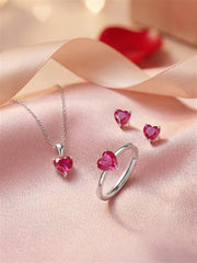 Valentine Lovestruck Heart Jewellery Gift Set