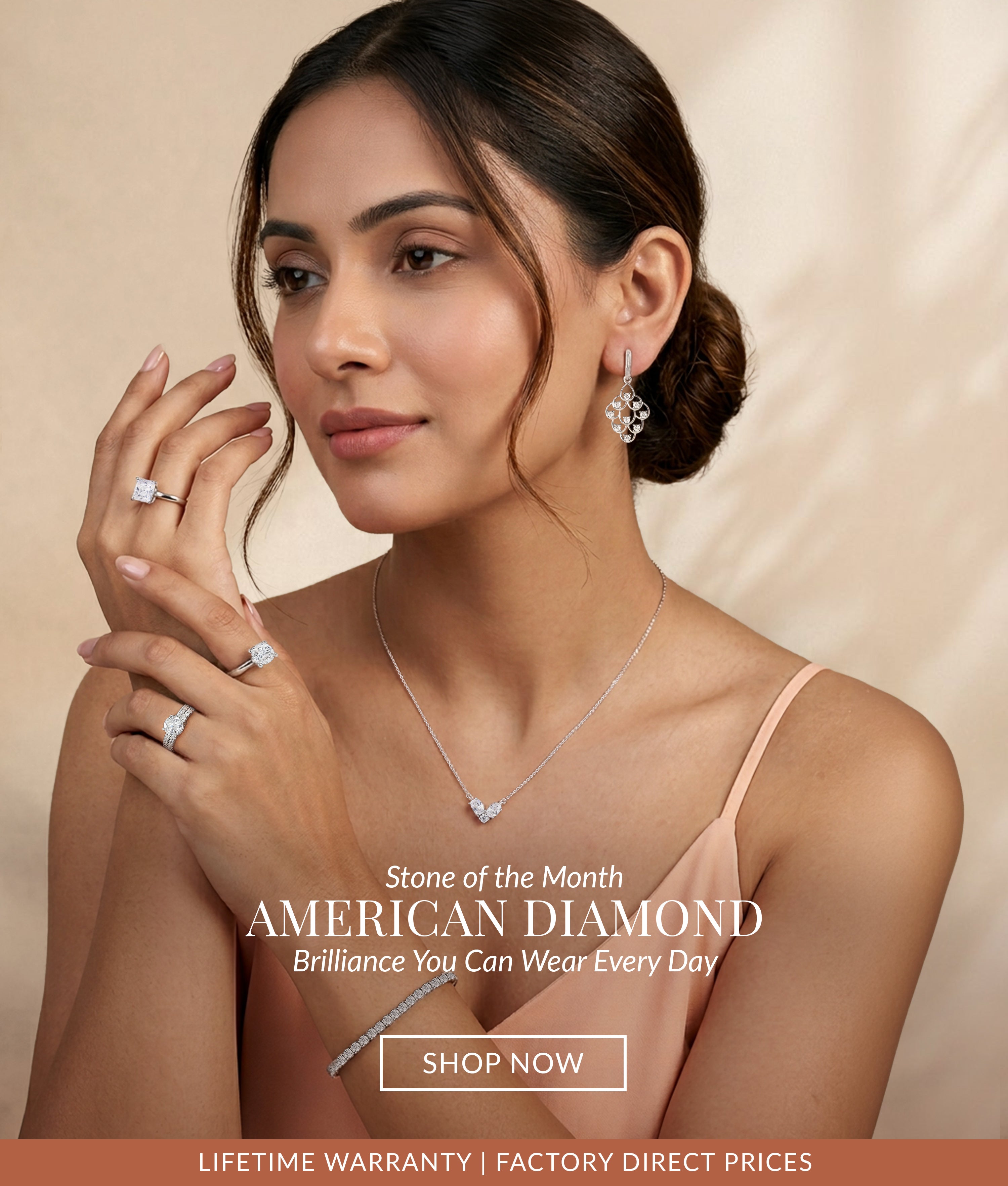 Buy AAA Grade American Diamond Jewellery Online