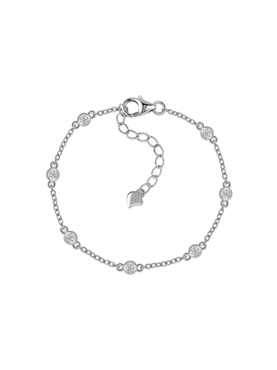 Ornate Pure Silver Bracelet For Women