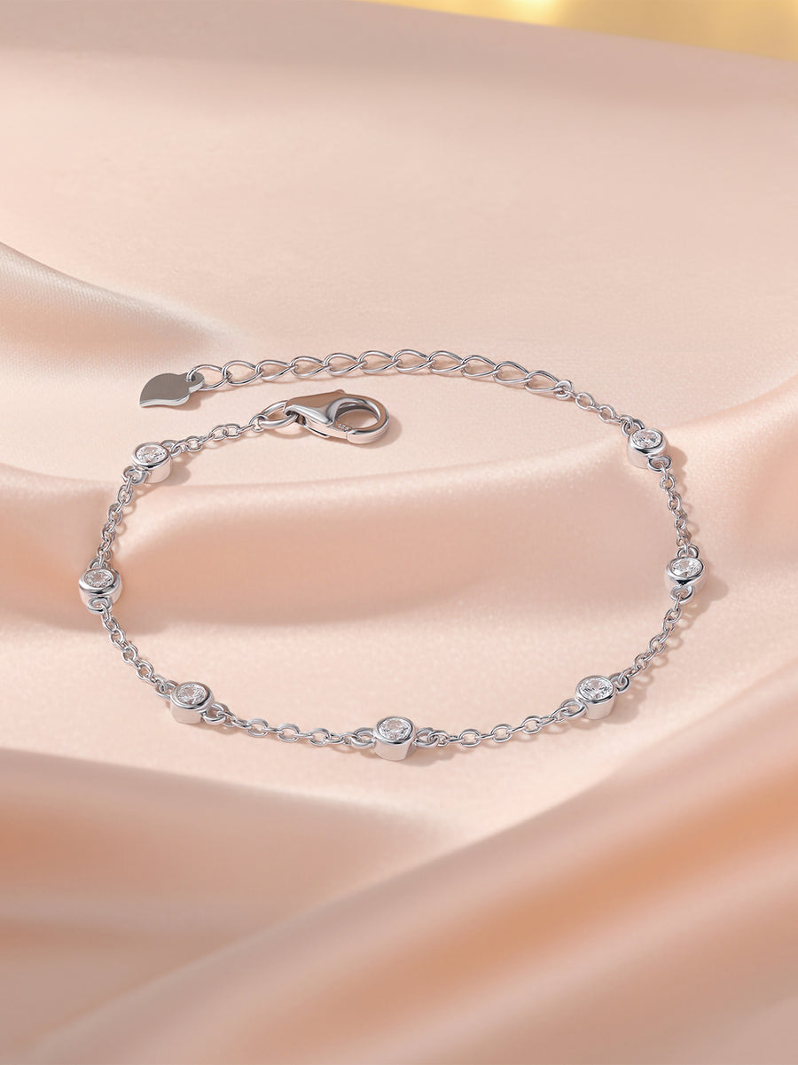 Ornate Pure Silver Bracelet For Women