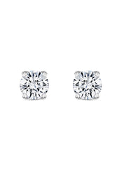 1 Carat AAA Grade American Diamond Look Solitaire Stud Earrings Made With 925 Silver