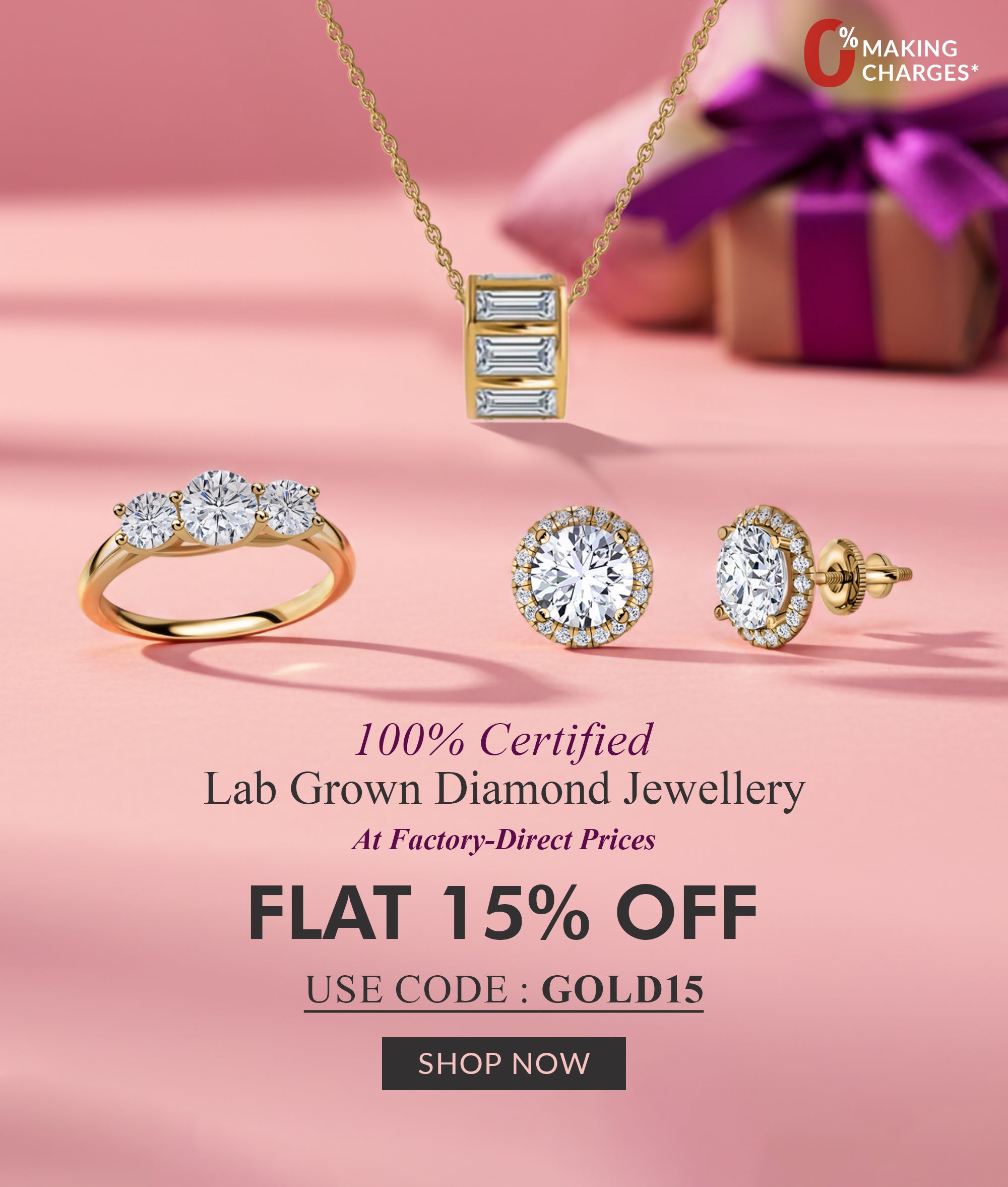 Lab Grown Diamond Jewellery online
