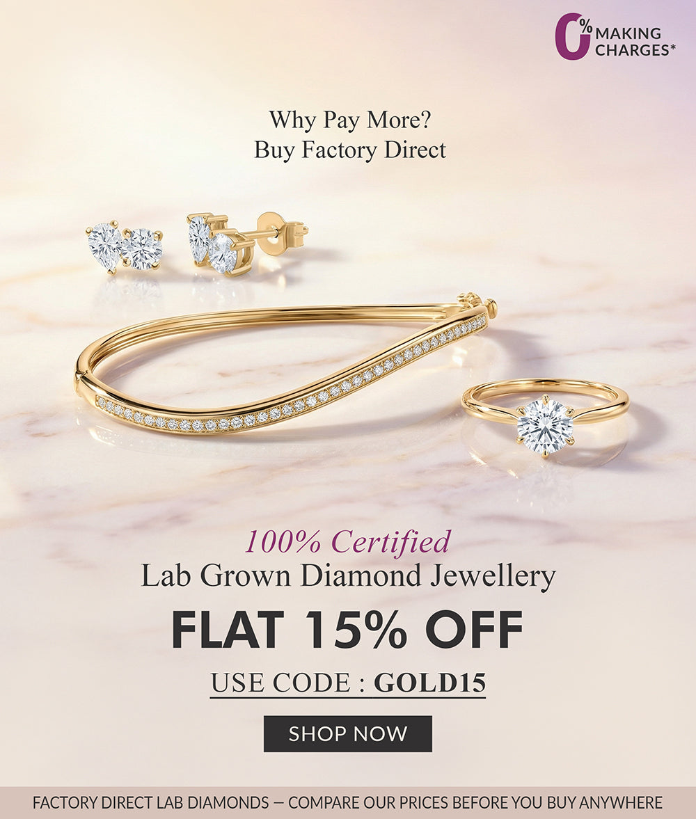 Pure Gold Jewellery with Lab grown diamond online