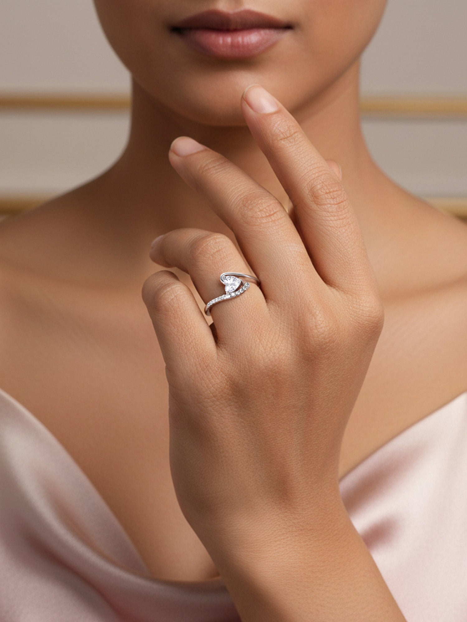 Heart Silver Ring For Women