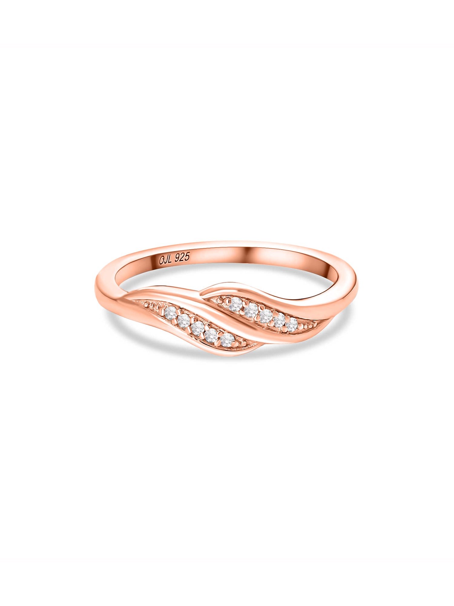 In Love Simple Band Rose Gold Plated Ring For Women