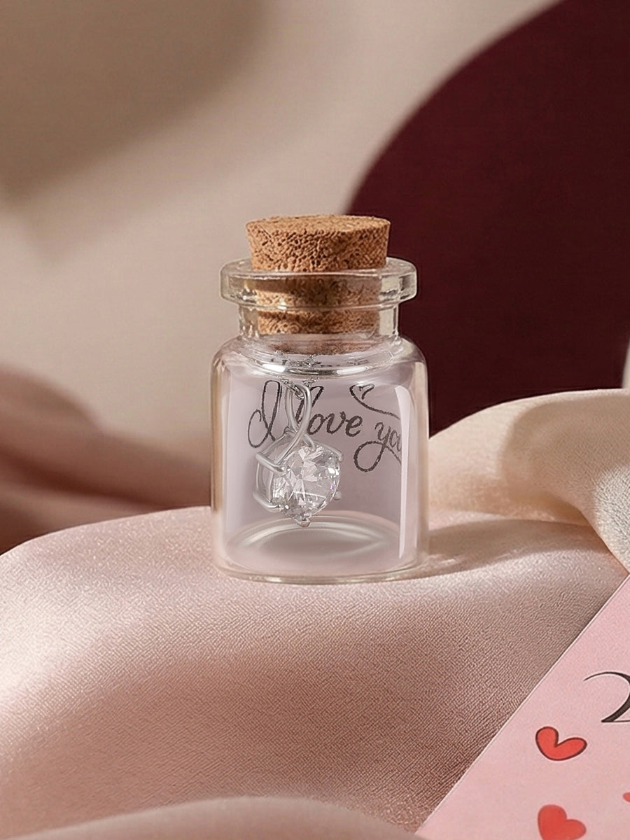 Silver Classic 2 Carat American Diamond Solitaire Pendant