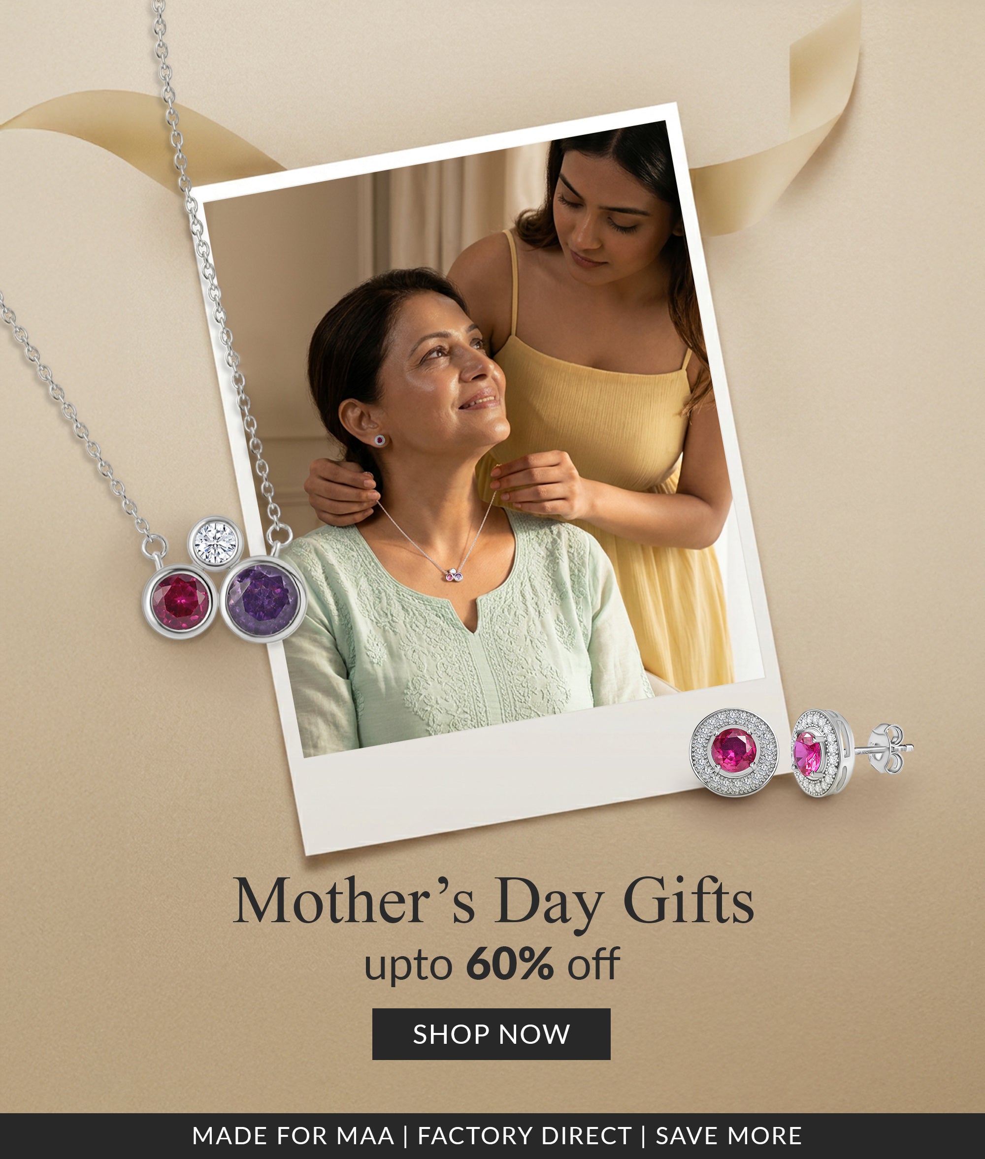Mother's Day Sale upto 60% OFF