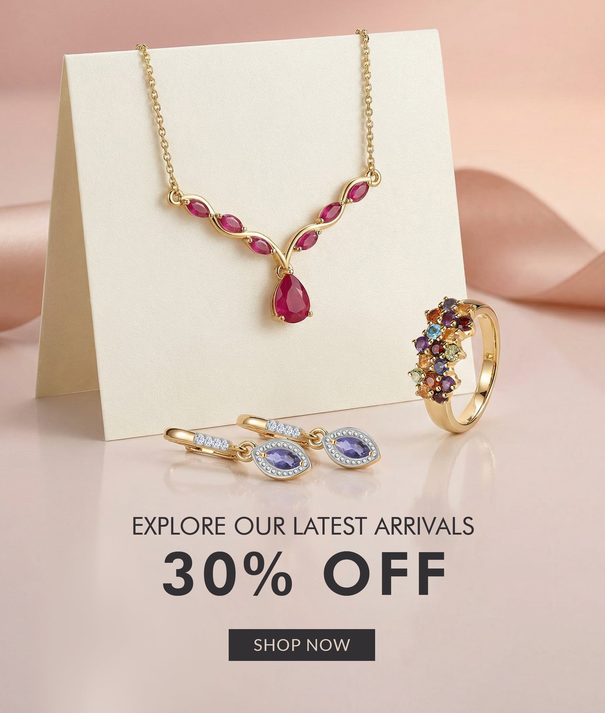 Latest Silver Jewellery Arrivals – Stylish Gemstone Designs at 30% Off