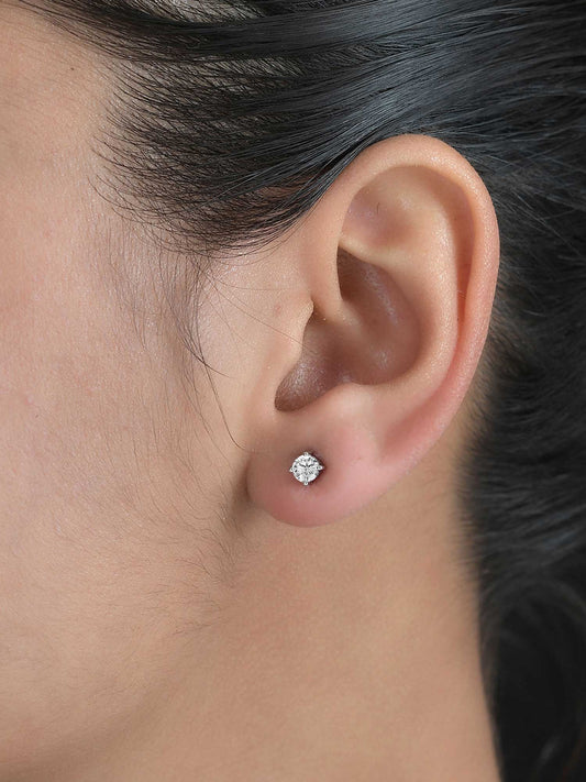 American Diamond Solitaire Studs For Women
