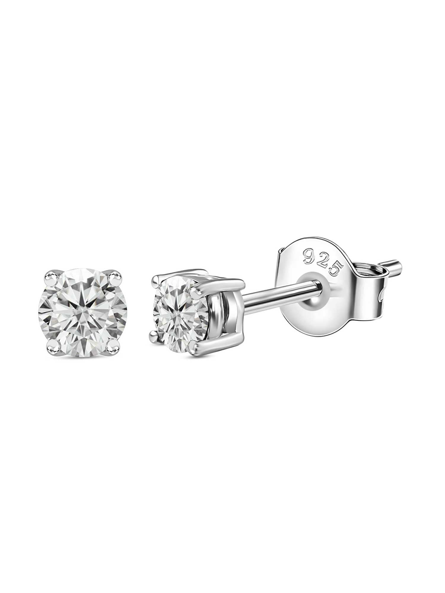 American Diamond Solitaire Studs For Women