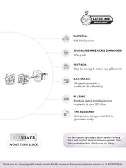 Half Carat American Diamond Solitaire Studs For Women