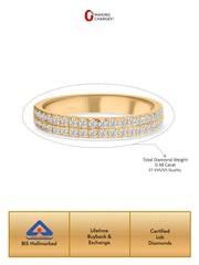 Lab Diamond Enchanted Band Ring For Women