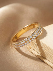 Lab Diamond Enchanted Band Ring For Women