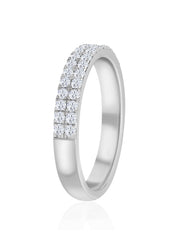 Lab Diamond Enchanted Band Ring For Women