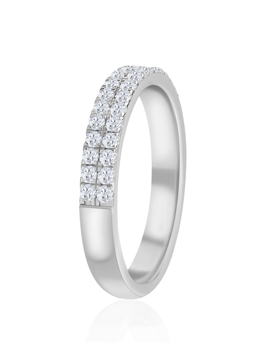 Lab Diamond Enchanted Band Ring For Women