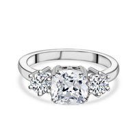 American Diamond Meghan Markle Design Silver Ring for Women