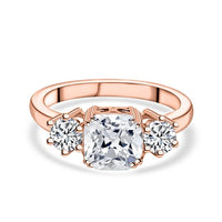 Rose Gold Meghan Markle Design Cubic Zirconia Ring