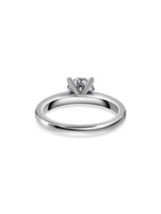 Golden Embrace Round Diamond Solitaire Ring