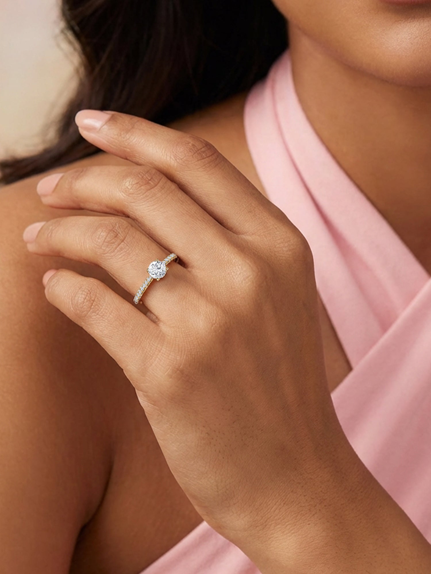 Pure Radiance Oval Solitaire Ring