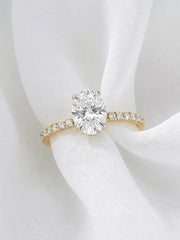 Ornate 1.5 Carat Oval Solitaire Ring
