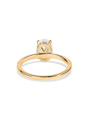 Ornate 1 Carat Oval Solitaire Ring