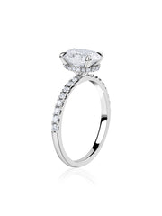 Ornate 1 Carat Oval Solitaire Ring
