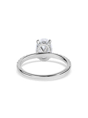 Ornate 1 Carat Oval Solitaire Ring