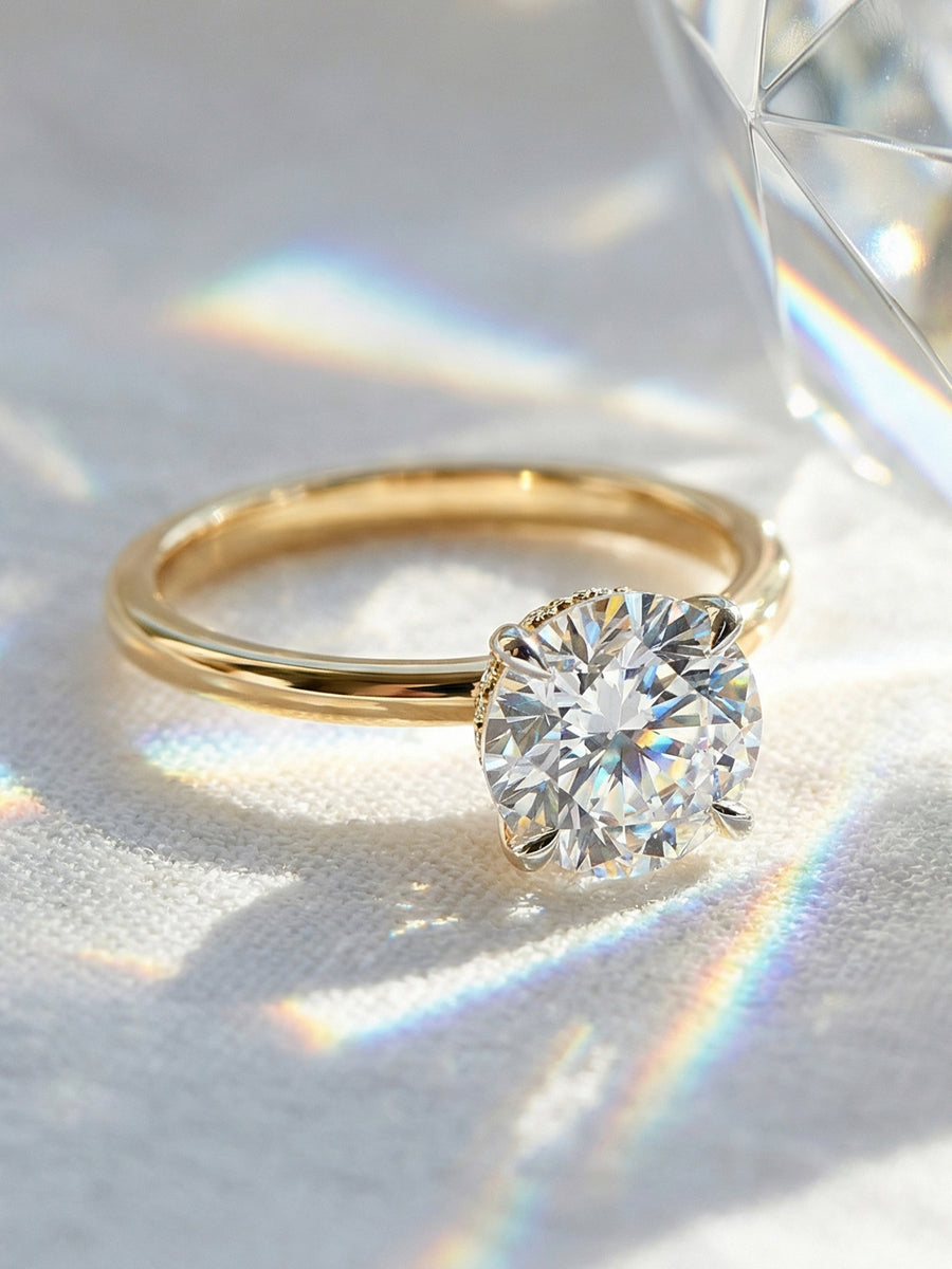 Me Amour 2 Ct Lab Grown Solitaire Diamond Ring