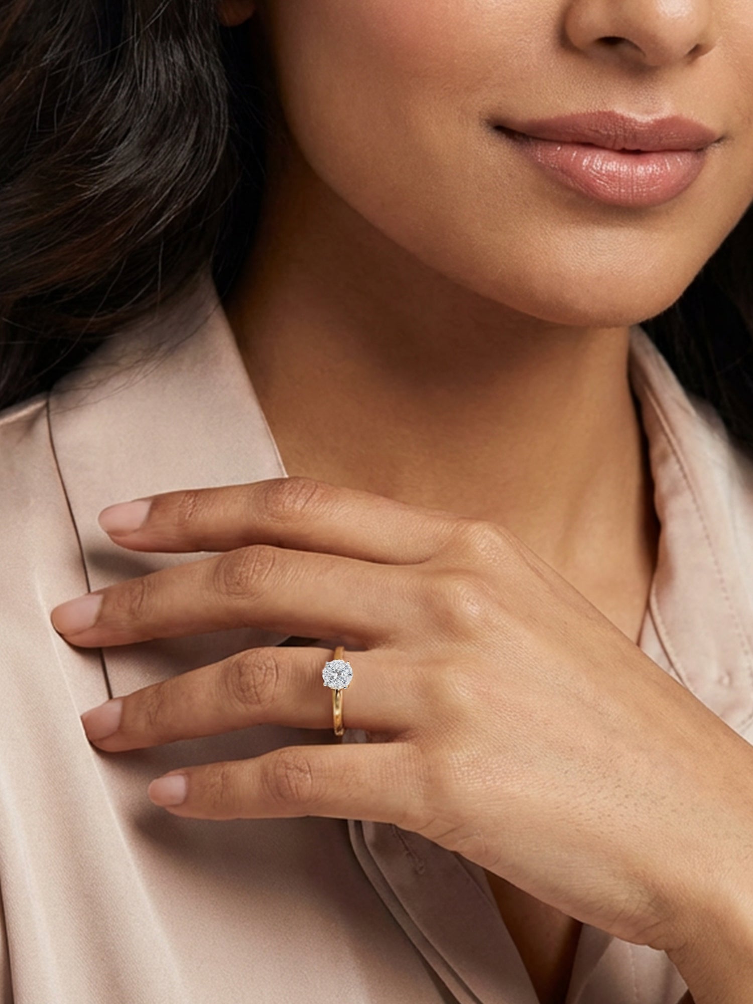 Me Amour 2 Ct Lab Grown Solitaire Diamond Ring