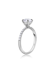 Ornate 1 Carat Lab Grown Diamond Wedding Solitaire Ring