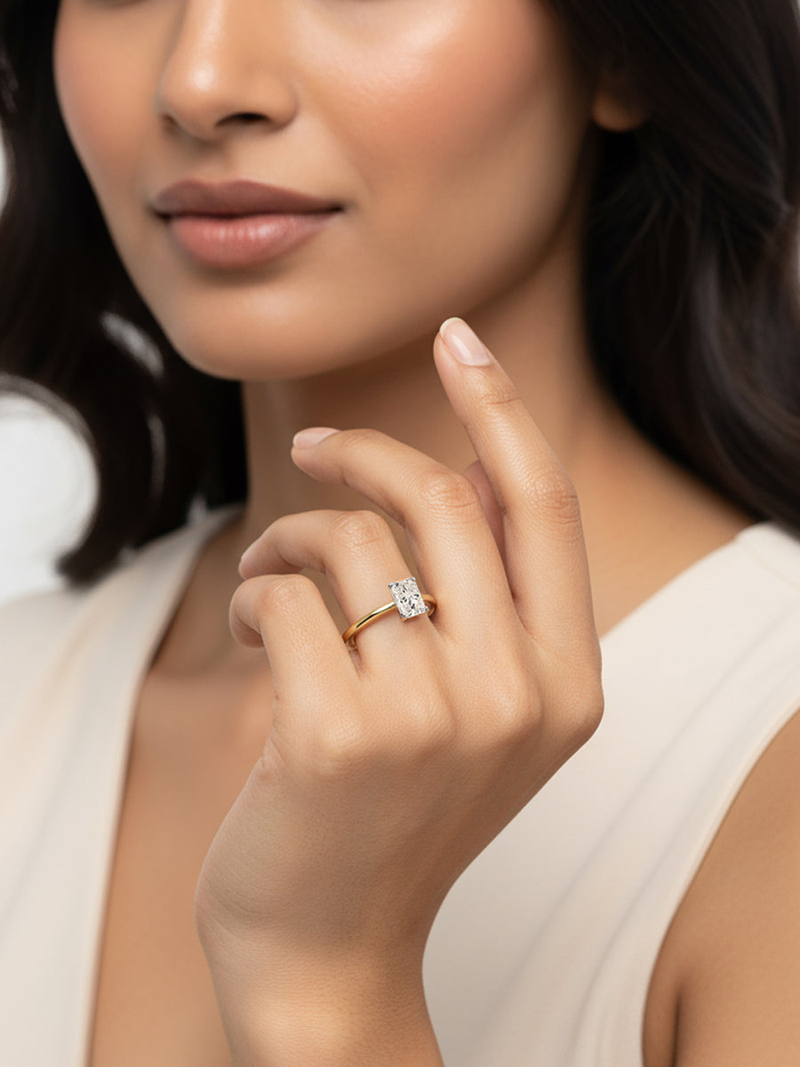 1.5 Carat Solitaire Lab Diamond Engagement Ring