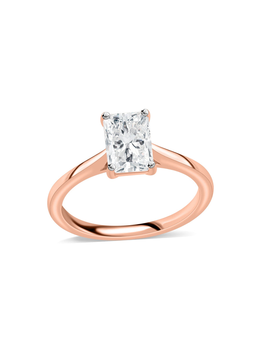 Carat Solitaire Lab Diamond Engagement Ring - Main Image