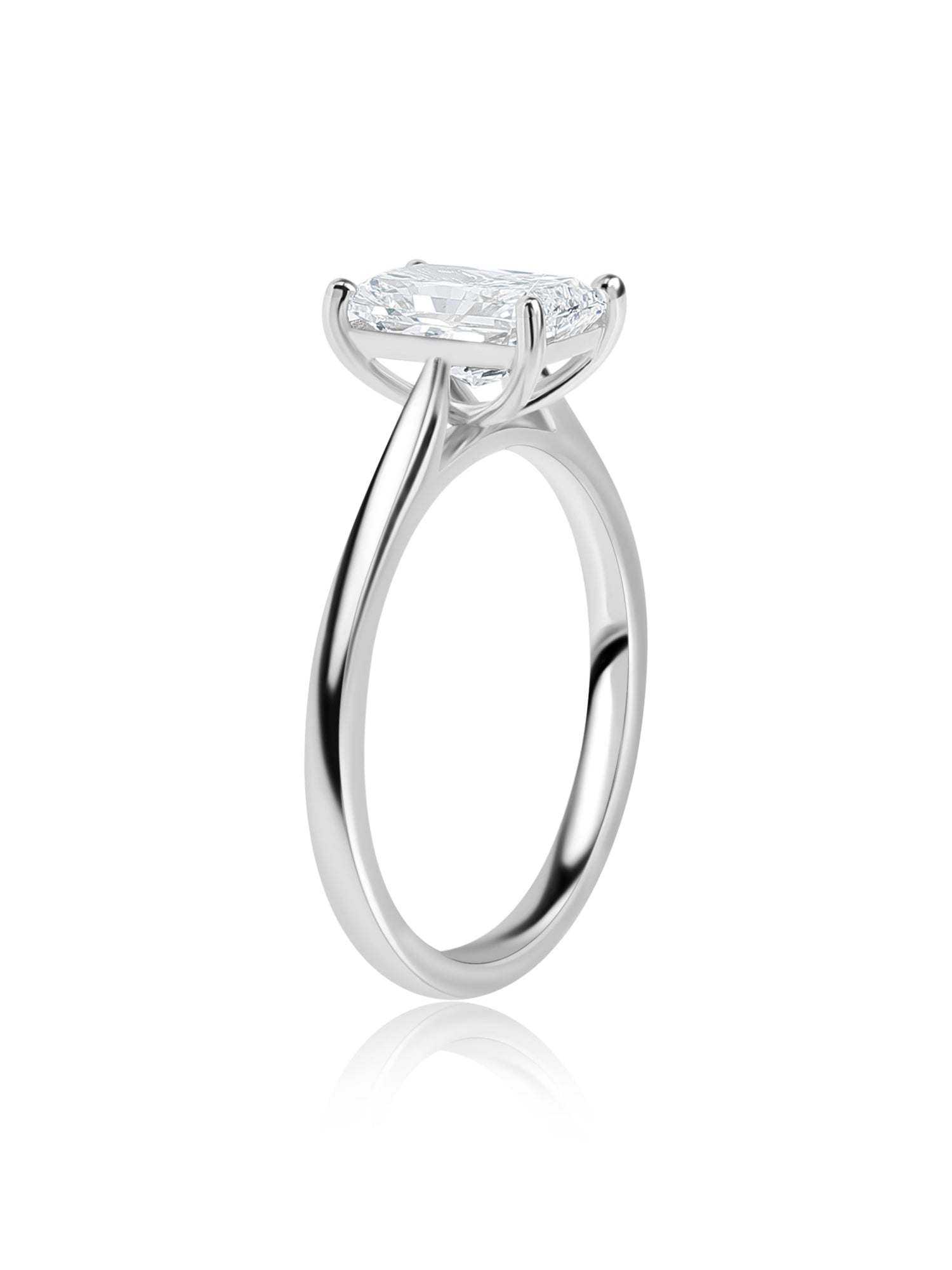 1.5 Carat Solitaire Lab Diamond Engagement Ring