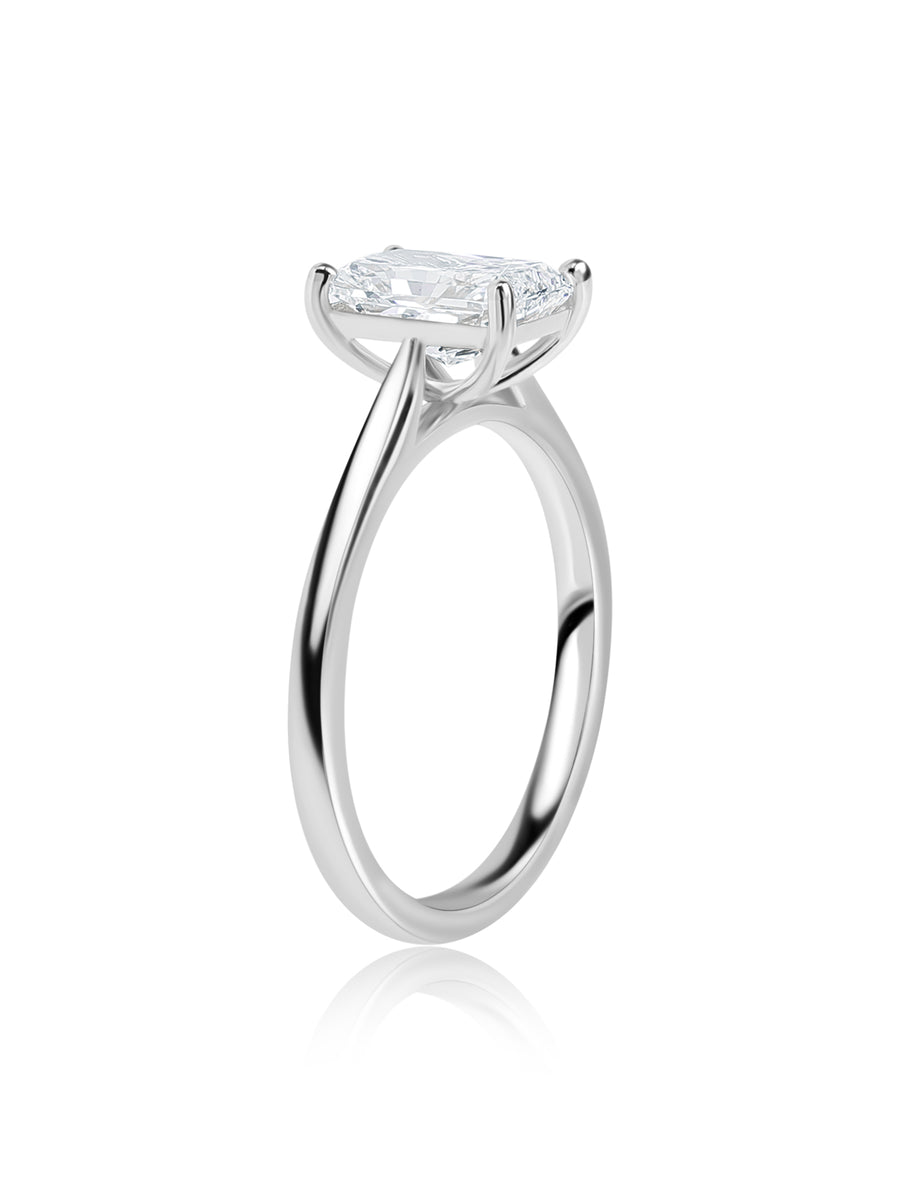 Lab Grown 1 Carat Engagement Diamond Ring