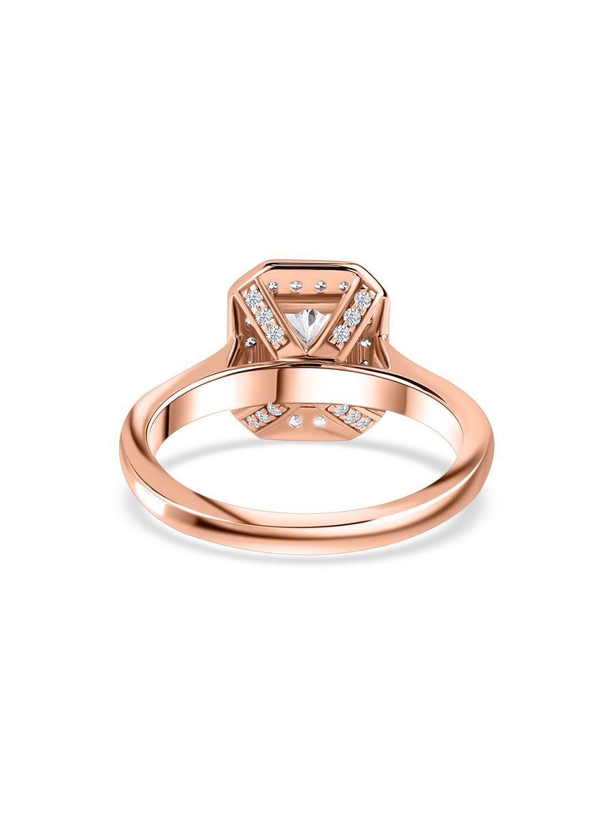 Radiant Spark Lab-Grown Diamond Halo Ring
