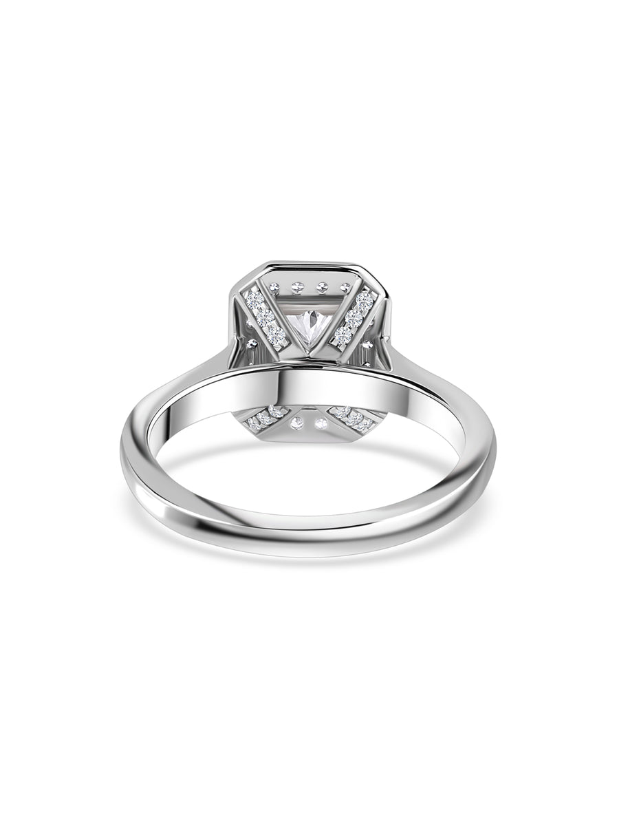 Radiant Spark Lab-Grown Diamond Halo Ring
