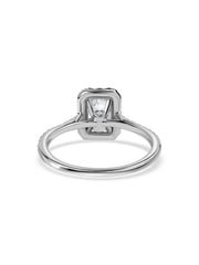 1 Carat Lab Grown Diamond Engagement Halo Ring