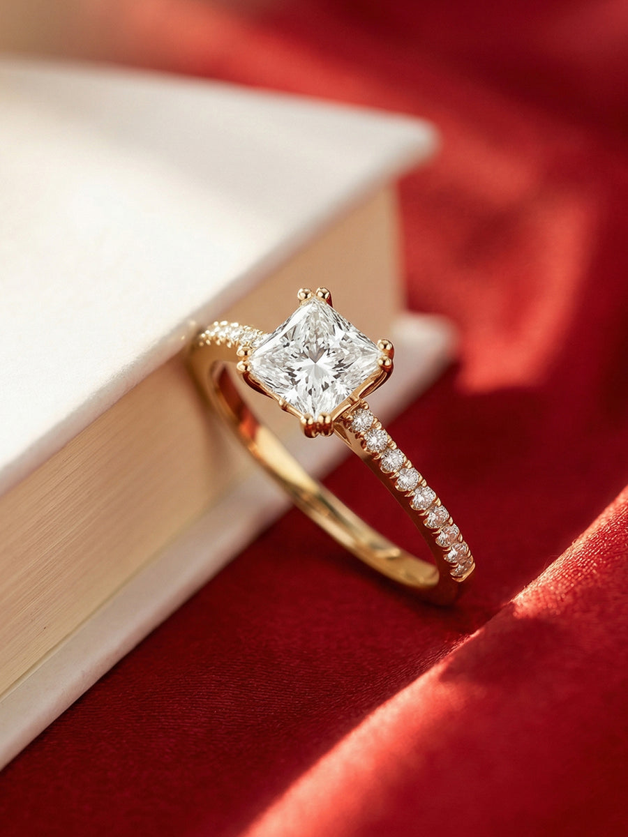 Princess 1 Carat Lab Grown Diamond Ring