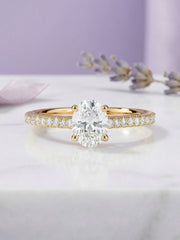Oval 1 Carat Lab Grown Diamond Ring
