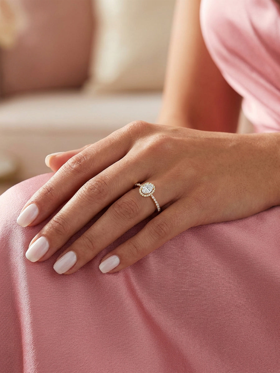 Halo 1.5 Carat Lab Grown Diamond Ring