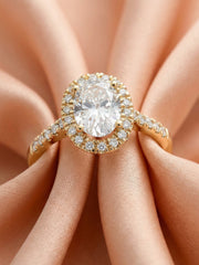 Halo 1 Carat Lab Grown Diamond Ring